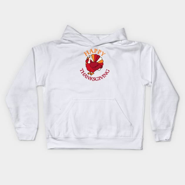 Happy Thanksgiving Kids Hoodie by Glenn Landas Digital Art